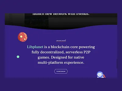 Nine-chronicles Website Interaction animation app blockchain css cuberto design development game graphics icons illustration interaction scroll ui ux web