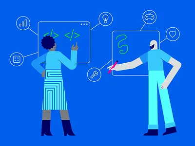 Vector Illustration for Facebook Gaming branding design illustration vector