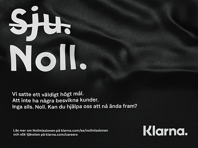 Nollmissionsgeneral poster 3d branding cinema4d design icon klarna poster typography ui ux wrinkles