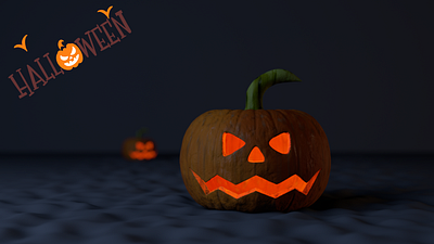 Happy halloween after affects cinema 4d design helloween illustration modeling typography