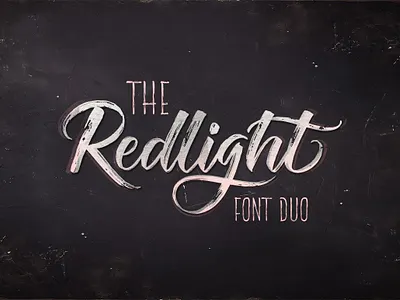 The Redlight Font Duo brush font brush lettering brush script font font design fonts graphic hand lettering handmade font lettering logo fonts retro font typedesign typeface typefaces typography vintage font