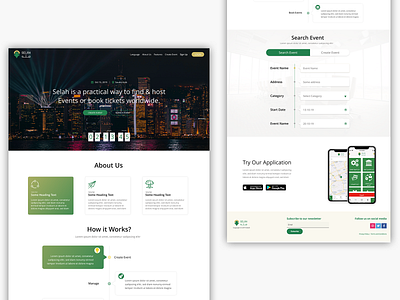Event Organizer design ui web