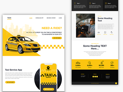 taxi design ui web