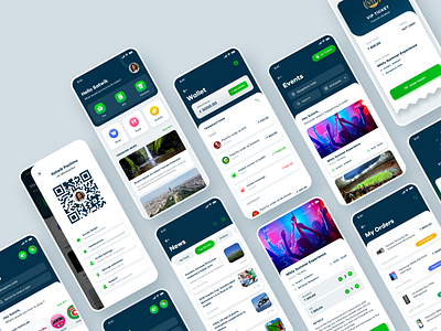 Payments app + eCommerce + Events + Wallet bill payments dashboard ecommerce events mobile design mobile payments mobile ui news ordermanagement payment payments qrcode satwik pachineela satwik pachino uxui wallet