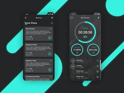 Daily UI Challenge - Sports App app daily ui design mobile ui plan plans sports sports app ui ux workout workout app