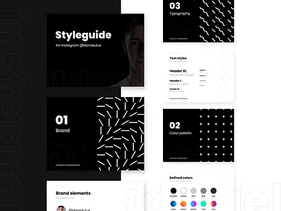 🎨 Instagram Styleguide brand brandbook branding design designer facebook figma guideline instagram instagram template iphone presentation showcase sketch social media styleguide styleguides typography