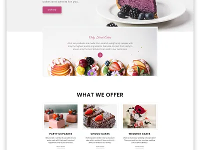 Sweet Bakery - Cake Shop Elegant HTML Website Template birthday cakes celebration cooking gifts html5 kitchen pizza responsive shop sweet template web design and development website website design