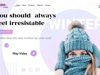 My Project Fashion Promo – Raccoon Beauty Fashion branding design desing landing page logo marketing style ux web web design