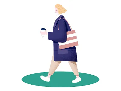 Good Time app design illustration ui web