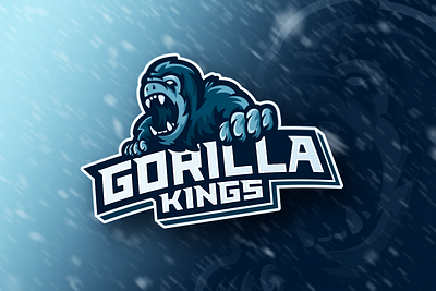 Gorilla Kings ape branding esport esport logo esports logo gorilla illustrator mascot mascot design mascot logo monkey monkey king monkey logo sports logo vector