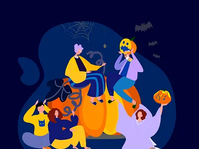 illustration halloween visa Ukraine adobeillustration ai graphic design illustration ui vector