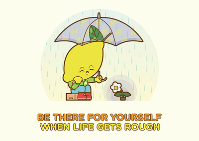 Remon to Orenji character characterdesign illustration kawaii motivational motivational quotes