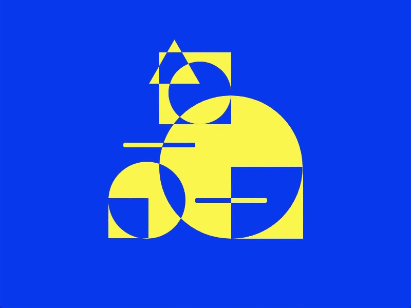 Geometric abstract #auto-animation #XD abstract adobexd animation auto animate design flat illustration minimal vector web xd