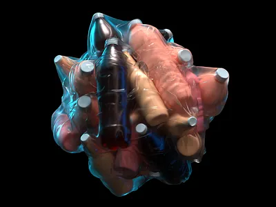 Plastic series #1 3d art direction cgi cinema4d design illustration render