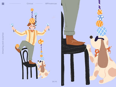 circus2 circus design dog drawing illustration star