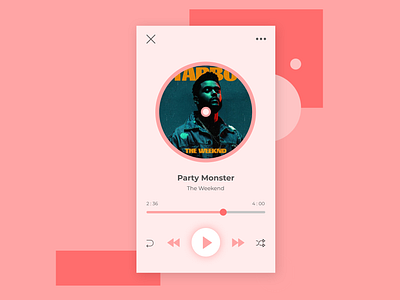 Music player Design | DailyUI 009 app daily 100 challenge daily ui dailyui dailyui009 design musicplayer musicplayer ui ui ui ux ui design uidesign ux ux design uxdesign