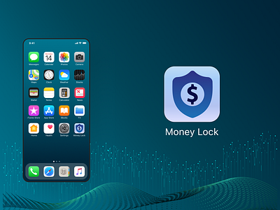 Money Lock.... Icon app branding dailyui design figma icon minimal ui