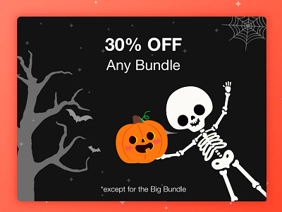 Happy Halloween 👻 bootstrap 4 campaign character design draw ghost halloween halloween design illustration offer skull surprise vector web design