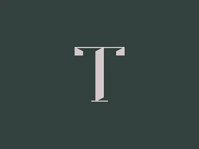 a sexy T design serif typography