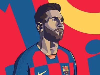 Messi barcelona football football illustration messi soccer soccer illustration sports