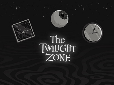 The Twilight Zone clock eye eyeball glass halloween illustraion illustrator poster spiral spooky time twilight twilight zone window