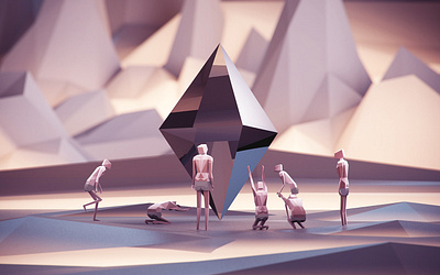 Prɪmɪtɪv 3d art cinema4d design illustration isometric lowpoly primitivegeometry