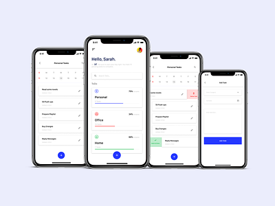 ToDo App design dribbble figma todo todo app uidesign