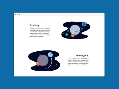 To Infinity And Beyond... astronaut design flat icon icons illustration planet planets space stars