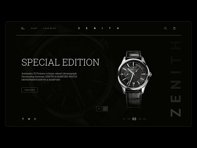 Special Edition Watch branding design fashion figma flat ui ux web website