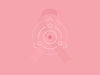 Breast Cancer Awareness Month breast cancer awareness feminine girly mandala pink pink ribbon simple illustration simple ribbon