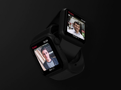 Tinder — Watch App Concept animation app apple watch concept dating app design profile swipe tinder ui watch watch app
