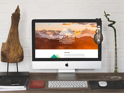 Cascadia Community Engagement Project branding design ui ux web website