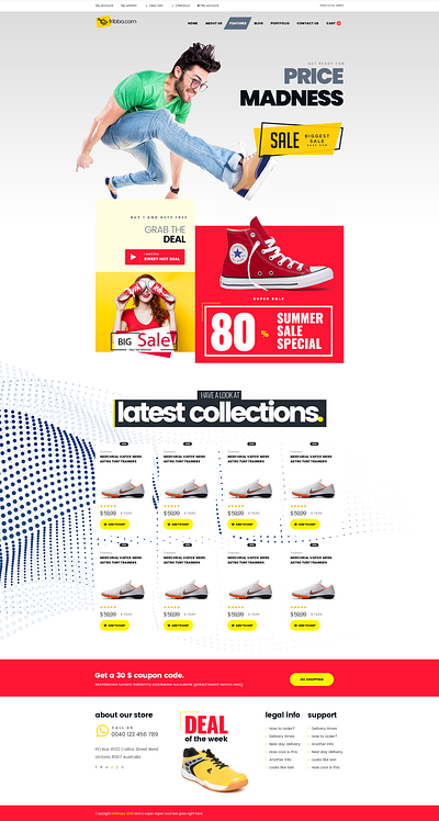 Free eCommerce PSD ecommerce free psd shop template