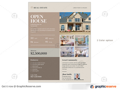 Real estate flyer agent broker commercial flyer home house leaflet lease loan magazine marketing mortgage negotiator newspaper open poster professional property property flyer real estate