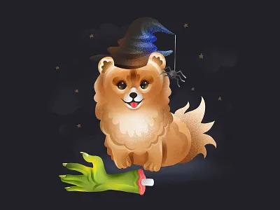 Spooky Dog art dog dog illustration graphic illustration spooky