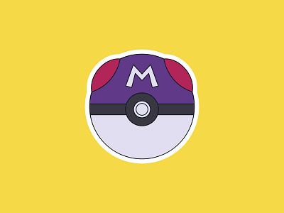 Vectober Day 30- Catch adobe adobe illustrator catch design flat flat illustration illustration illustrator inktober inktober2019 masterball pokemon series sticker vector