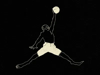Werewolf Jumpman halloween jordan jumpman moon nike scary spooky vector werewolf wolfman