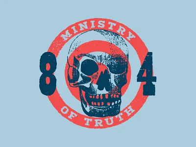 84 1984 illustration texture type typography vector vintage