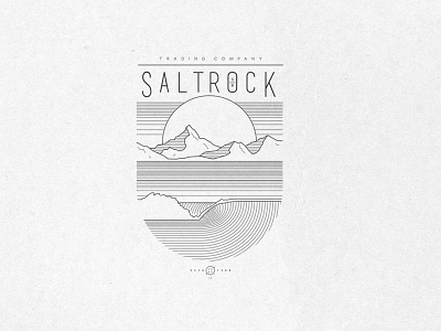 SALTROCK apparel branding clothing brand fashion brand graphic design illustration mountains sunset surf surf wear surfing t shirt tshirt design typography vector wave