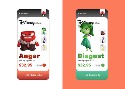 Disney shop UI app branding design figma flat minimal photoshop ui ux vector web