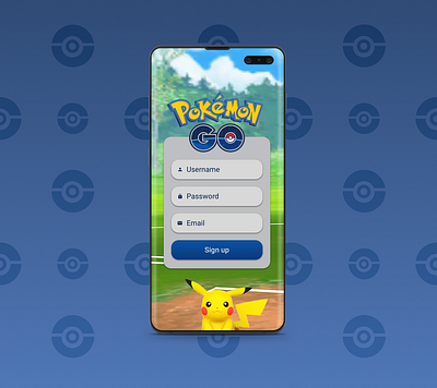 Daily ui 001 - Sign up daily ui daily ui 001 dailyui pokemon go sign up