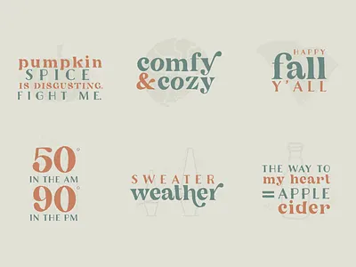 Fall In South Carolina autumn charleston fall illustration october seasons southcarolina typography vector warm