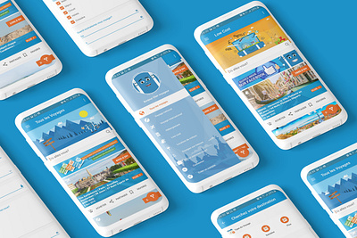 Travel App " AjiNsafro " booking design travel travel app travelling trip ui user experience user interface ux