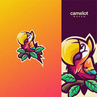 CAMELOT MACAW angry bird brand camelot macaw character e sport esport esports logo mascot parrot sport