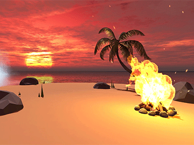 Serenity beach calm relax relaxation sunset unity unity 3d unity artist unity3d