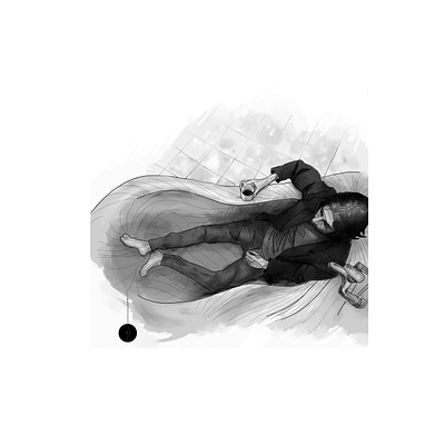 In the tub ⚫️ line lineart mood photoshop tub wacom
