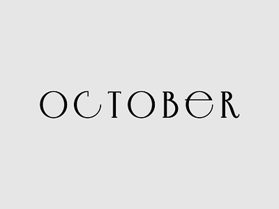 october ildanflash logo logotype typography