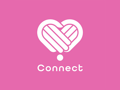 Connect branding dating datingapp design icon illustration logo vector