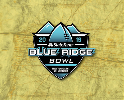 Blue Ridge Bowl - Football Tournament Logo bedford va branding design football football logo football tournament graphic design liberty university logo logo design lynchburg va rec sports sports sports logo tournament tournament logo