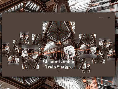 Day 287: Chaotic London Train Station. clean design graphic design graphicdesign interface landing page landingpage minimal uidesign web design